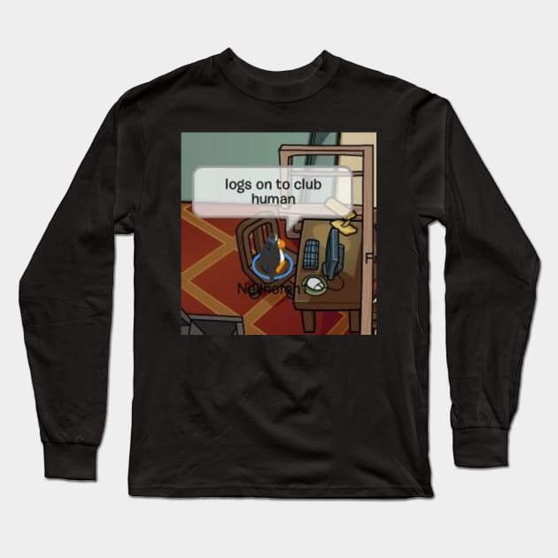 Club penguin Long Sleeve T-Shirt by ematzzz